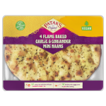 Flame Baked Mini Garlic & Coriander Naans