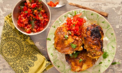 Chettinad Chicken Bites with Red Pepper Salsa | Patak's Indian curry products and recipes