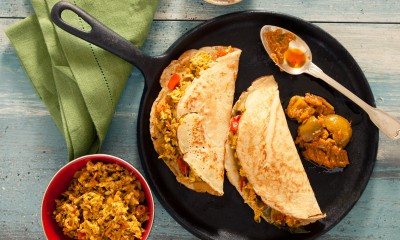 Paneer Bhurji Dos | Patak's Indian curry products and recipes