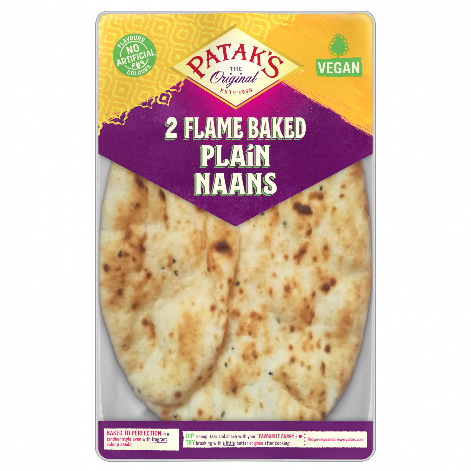 Patak's Flame Baked Plain Naans