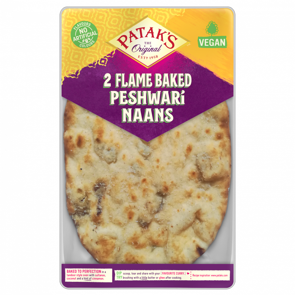Patak's Flame Baked Peshwari Naans