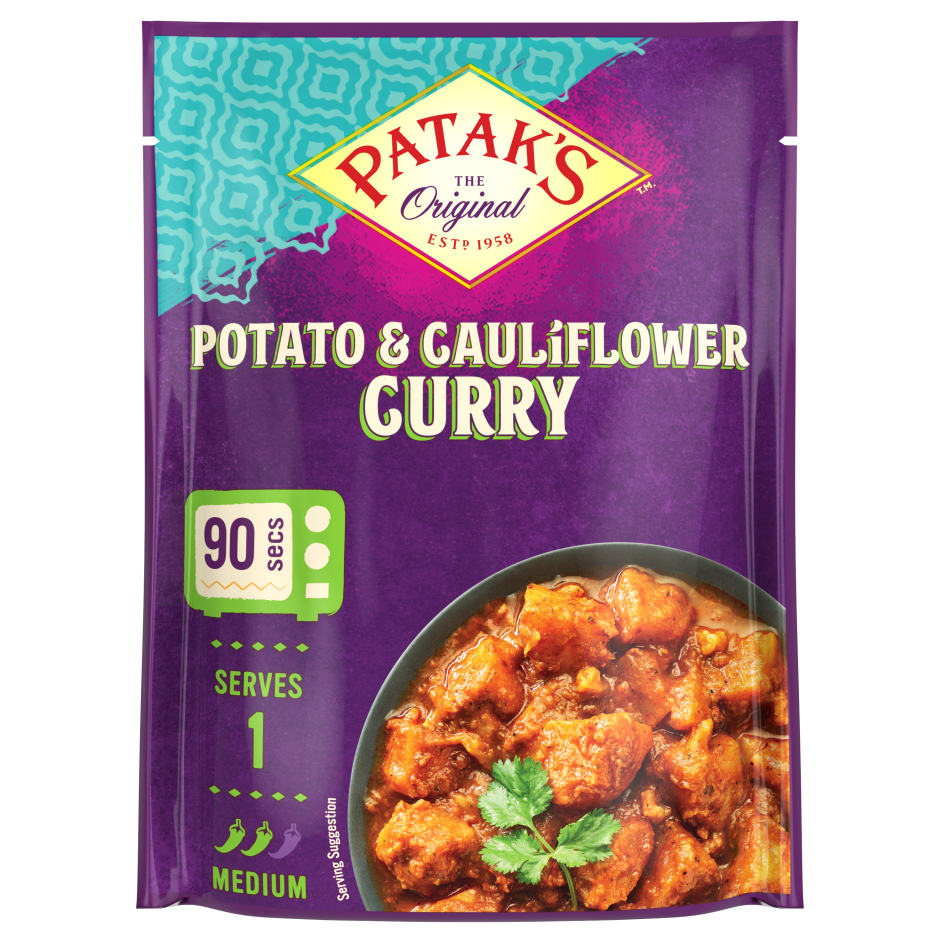 Potato & Cauliflower Patak's Indian curry products and recipes