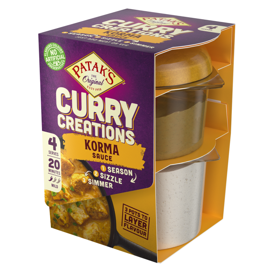 Curry Creations Korma Sauce Kit | Patak's Indian curry products and recipes